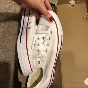 White converse- brand new.